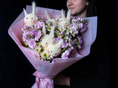 Букет «Зайчики» — доставка цветов в Шемонаихе